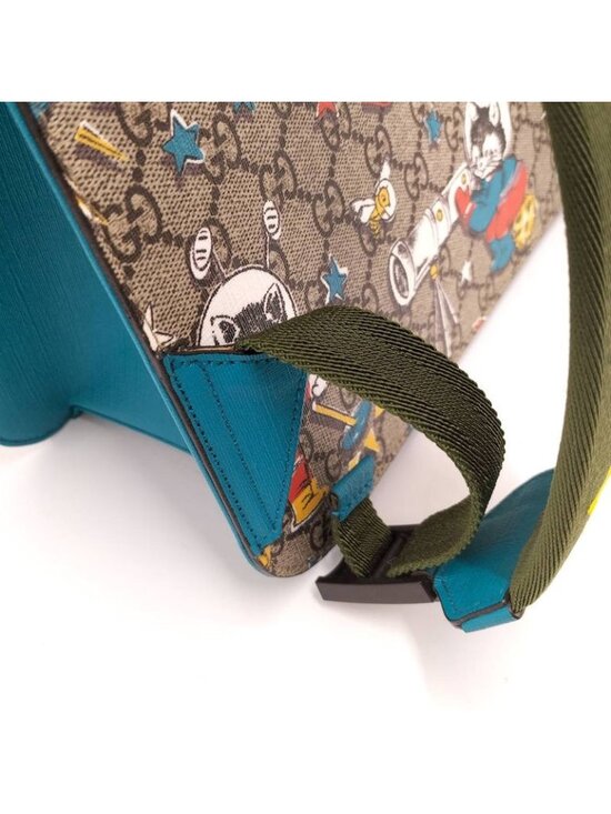 Gucci Backpack Sac Children\'s GG Supreme Gray Blue main image 6
